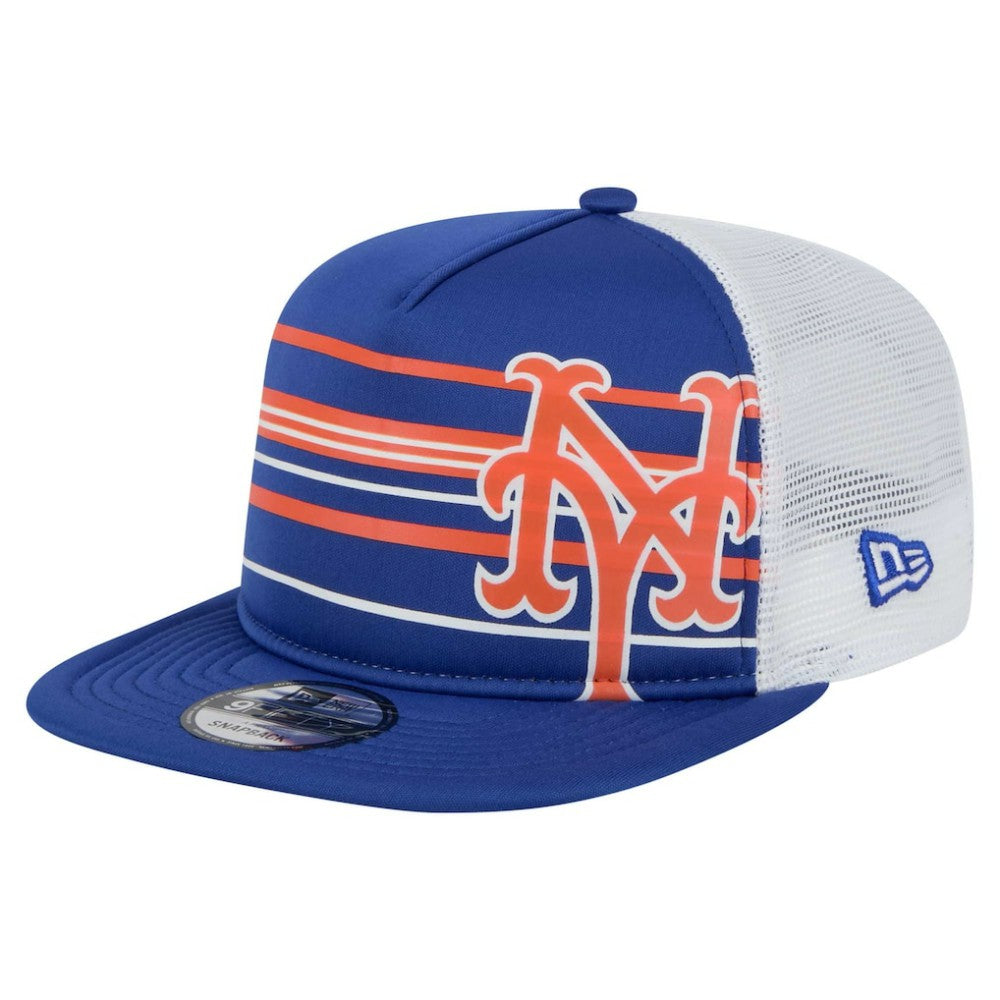 New York Mets New Era 9FIFTY A-Frame Trucker Snapback Hat - Royal - New Era Online
