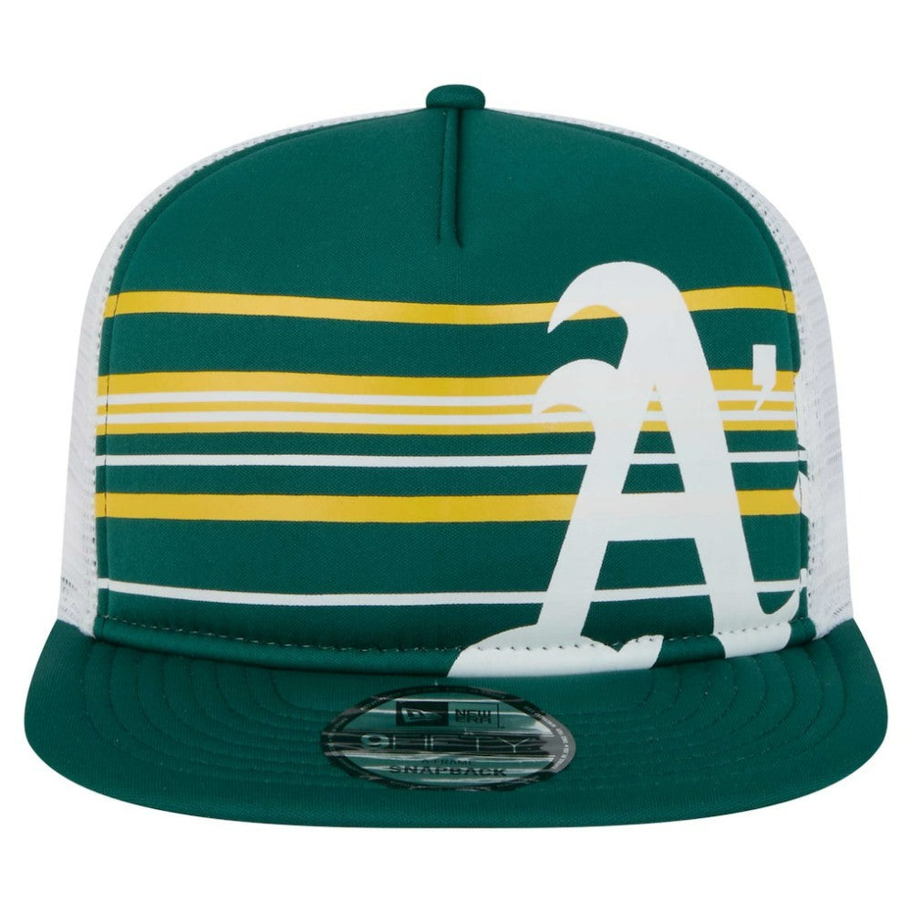 Athletics New Era 9FIFTY A-Frame Trucker Snapback Hat - Green - New Era Discount