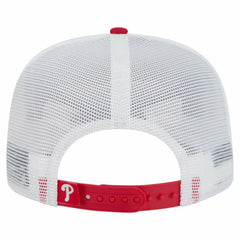 Philadelphia Phillies New Era 9FIFTY A-Frame Trucker Snapback Hat - Red - New Era Discount