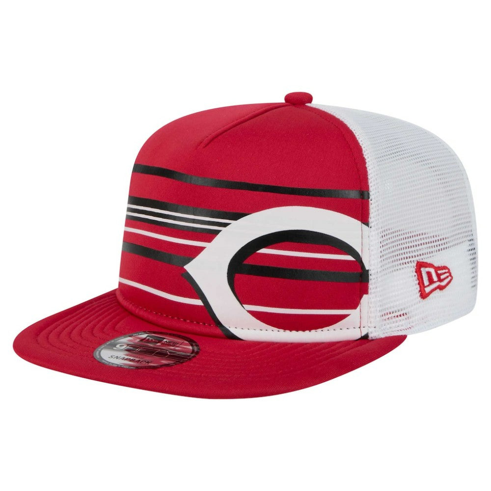 Cincinnati Reds New Era 9FIFTY A-Frame Trucker Snapback Hat - Red - New Era Sale