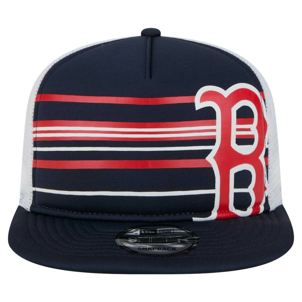 Boston Red Sox New Era 9FIFTY A-Frame Trucker Snapback Hat - Navy - New Era on Sale
