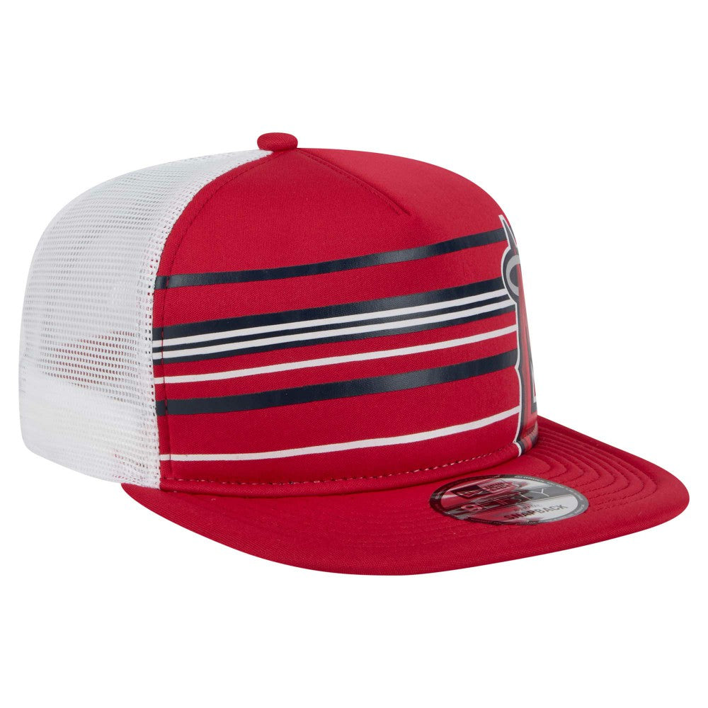 Los Angeles Angels New Era 9FIFTY A-Frame Trucker Snapback Hat - Red - New Era Sale