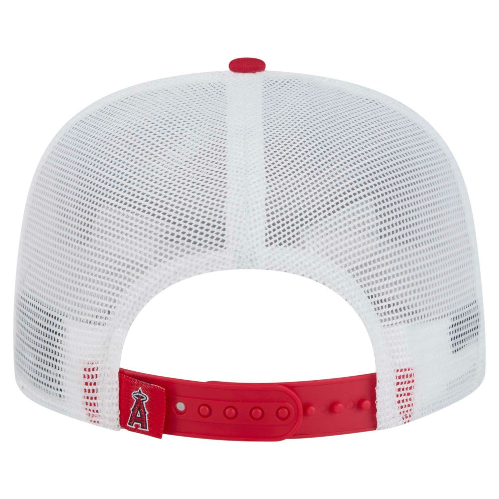 Los Angeles Angels New Era 9FIFTY A-Frame Trucker Snapback Hat - Red - New Era Sale