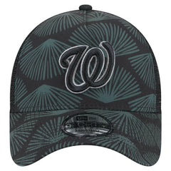 Washington Nationals New Era 9FORTY A-Frame Trucker Adjustable Hat - Black - New Era Online