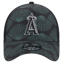 Los Angeles Angels New Era 9FORTY A-Frame Trucker Adjustable Hat - Black - New Era on Sale
