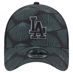 Los Angeles Dodgers New Era 9FORTY A-Frame Trucker Adjustable Hat - Black - New Era Online