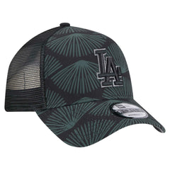 Los Angeles Dodgers New Era 9FORTY A-Frame Trucker Adjustable Hat - Black - New Era Online