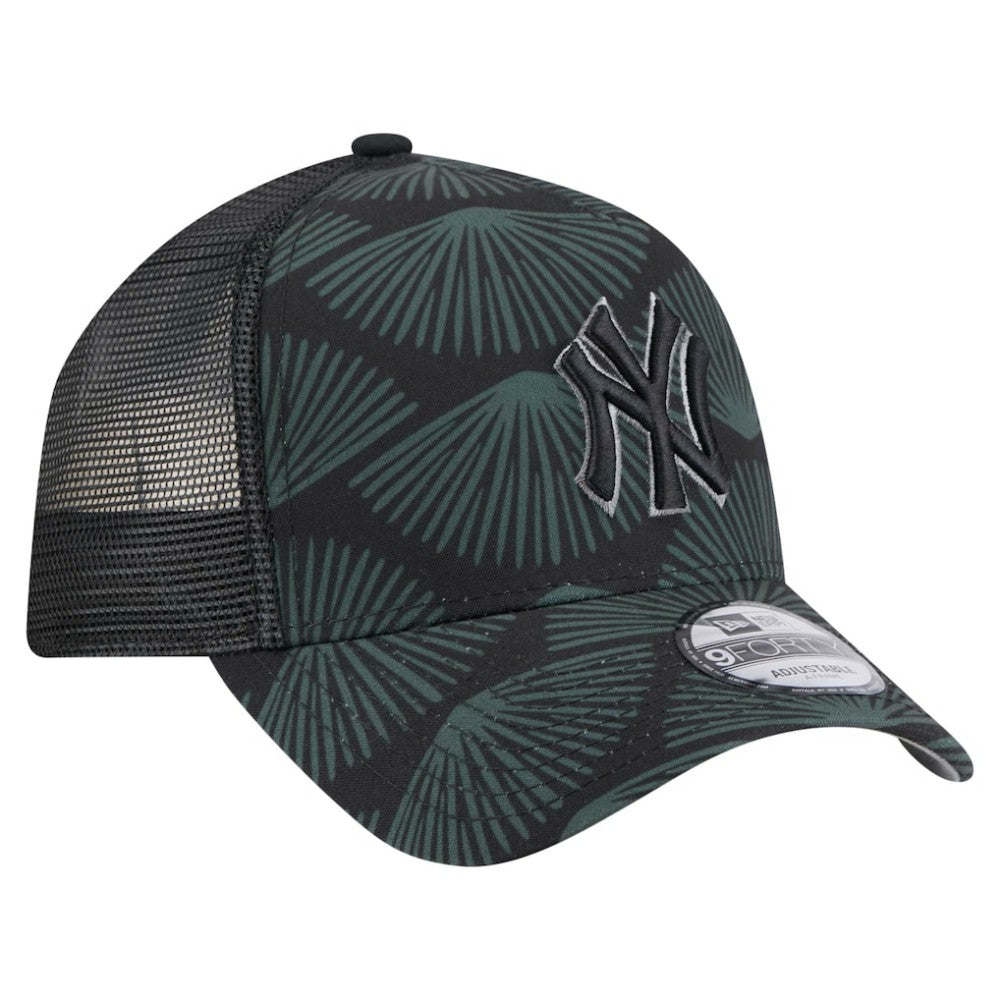 New York Yankees New Era 9FORTY A-Frame Trucker Adjustable Hat - Black - New Era Sale