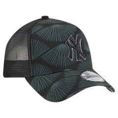 New York Yankees New Era 9FORTY A-Frame Trucker Adjustable Hat - Black - New Era Sale