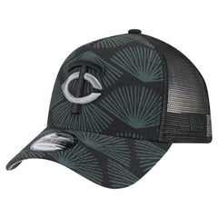 Minnesota Twins New Era 9FORTY A-Frame Trucker Adjustable Hat - Black - New Era Lifestyle