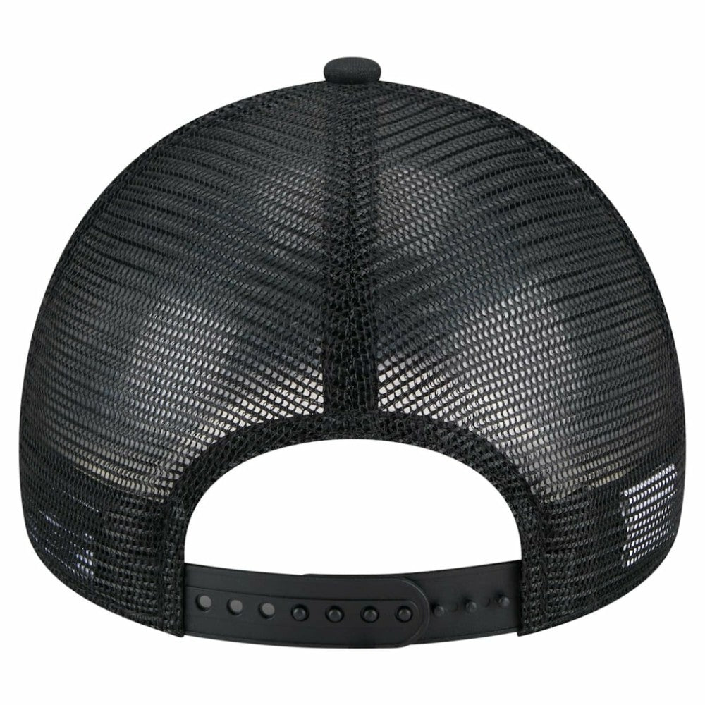New York Mets New Era 9FORTY A-Frame Trucker Adjustable Hat - Black - New Era Sale