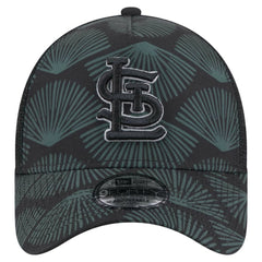 St. Louis Cardinals New Era 9FORTY A-Frame Trucker Adjustable Hat - Black - New Era Discount