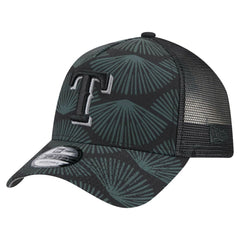 Texas Rangers New Era 9FORTY A-Frame Trucker Adjustable Hat - Black - New Era Online