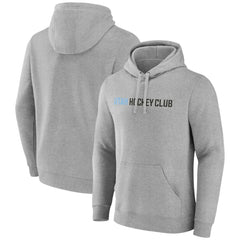 Utah Mammoth Fanatics Wordmark Logo Fleece Pullover Hoodie - Heather Gray - NHL 201875544