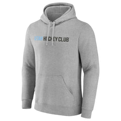 Utah Mammoth Fanatics Wordmark Logo Fleece Pullover Hoodie - Heather Gray - NHL 201875544
