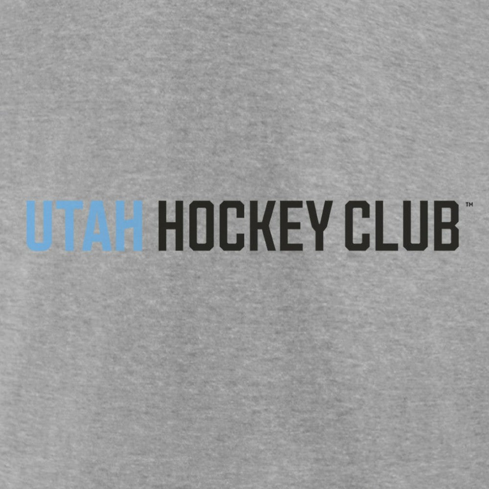 Utah Mammoth Fanatics Wordmark Logo Fleece Pullover Hoodie - Heather Gray - NHL 201875544