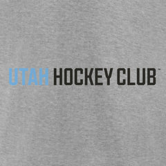 Utah Mammoth Fanatics Wordmark Logo Fleece Pullover Hoodie - Heather Gray - NHL 201875544