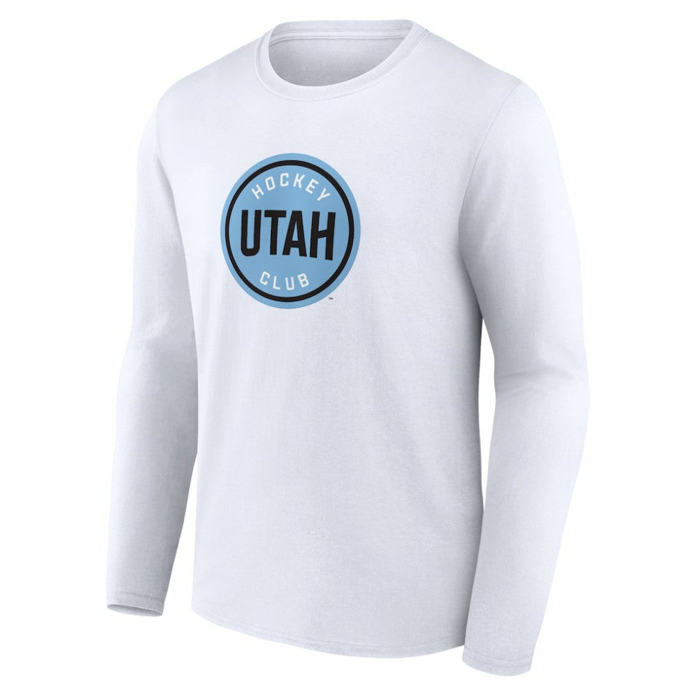 Utah Mammoth Fanatics Draft Logo Long Sleeve T-Shirt - White - NHL 201875547