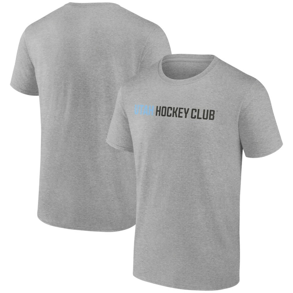 Utah Mammoth Fanatics Wordmark Logo T-Shirt - Heather Gray - NHL 201875566