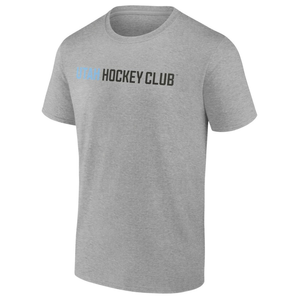 Utah Mammoth Fanatics Wordmark Logo T-Shirt - Heather Gray - NHL 201875566