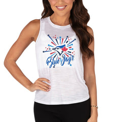 Toronto Blue Jays Concepts Sport Women's Infuse Tank Top - White - MLB Sale