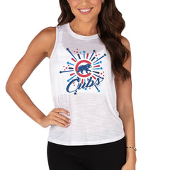 Chicago Cubs Concepts Sport Women's Infuse Tank Top - White - MLB Discount