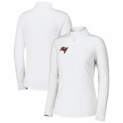 Tampa Bay Buccaneers Women's Sport Playa Vista IslandZone Quarter-Zip Jacket White
