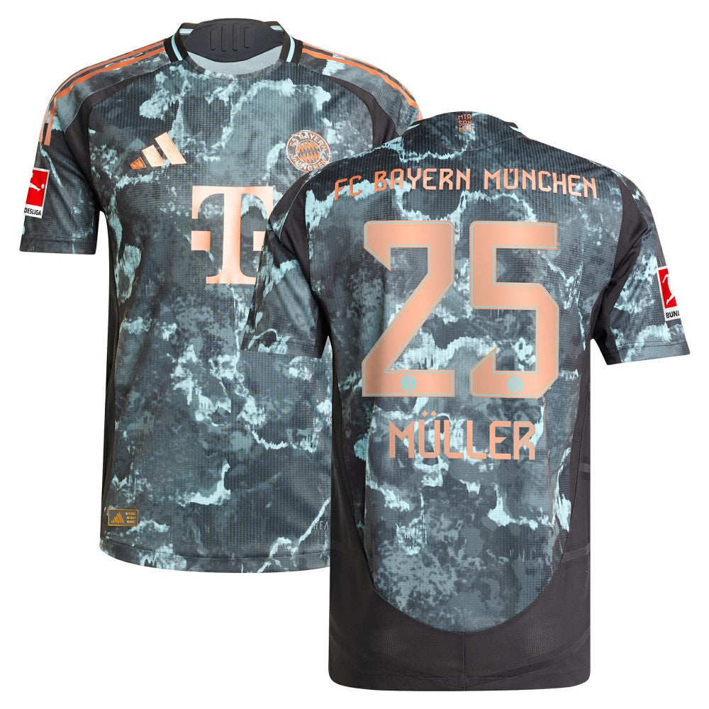 Thomas Müller Bayern Munich 2024/25 Away Player Jersey Black - Adidas outlet
