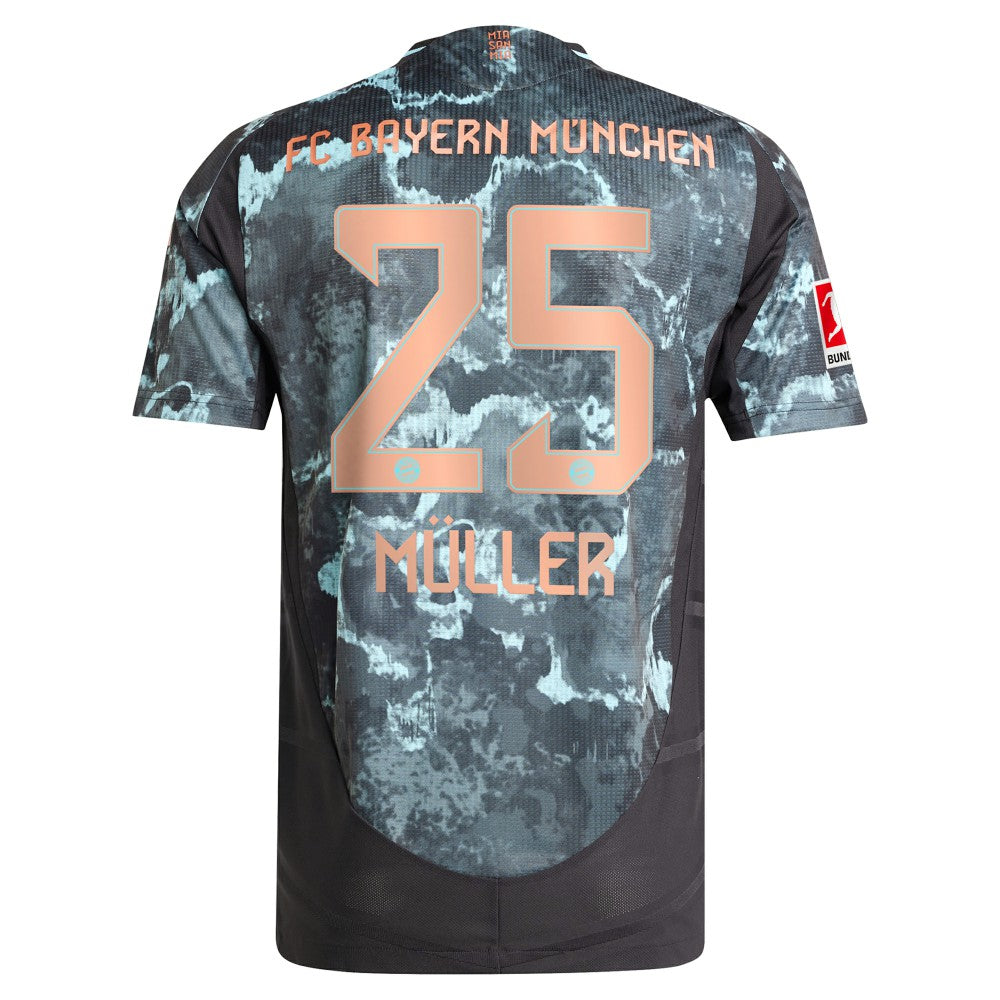 Thomas Müller Bayern Munich 2024/25 Away Player Jersey Black - Adidas outlet