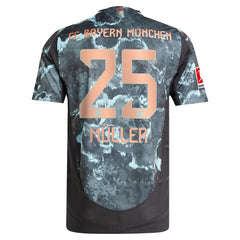 Thomas Müller Bayern Munich 2024/25 Away Player Jersey Black - Adidas outlet