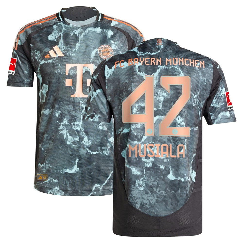 Jamal Musiala Bayern Munich 2024/25 Away Player Jersey Black - Adidas
