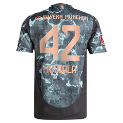 Jamal Musiala Bayern Munich 2024/25 Away Player Jersey Black - Adidas