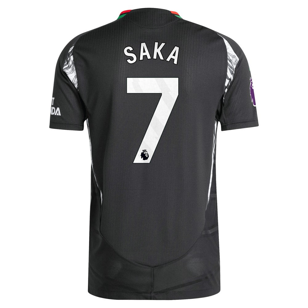 Bukayo Saka Arsenal 2024/25 Away Player Jersey Black - Adidas
