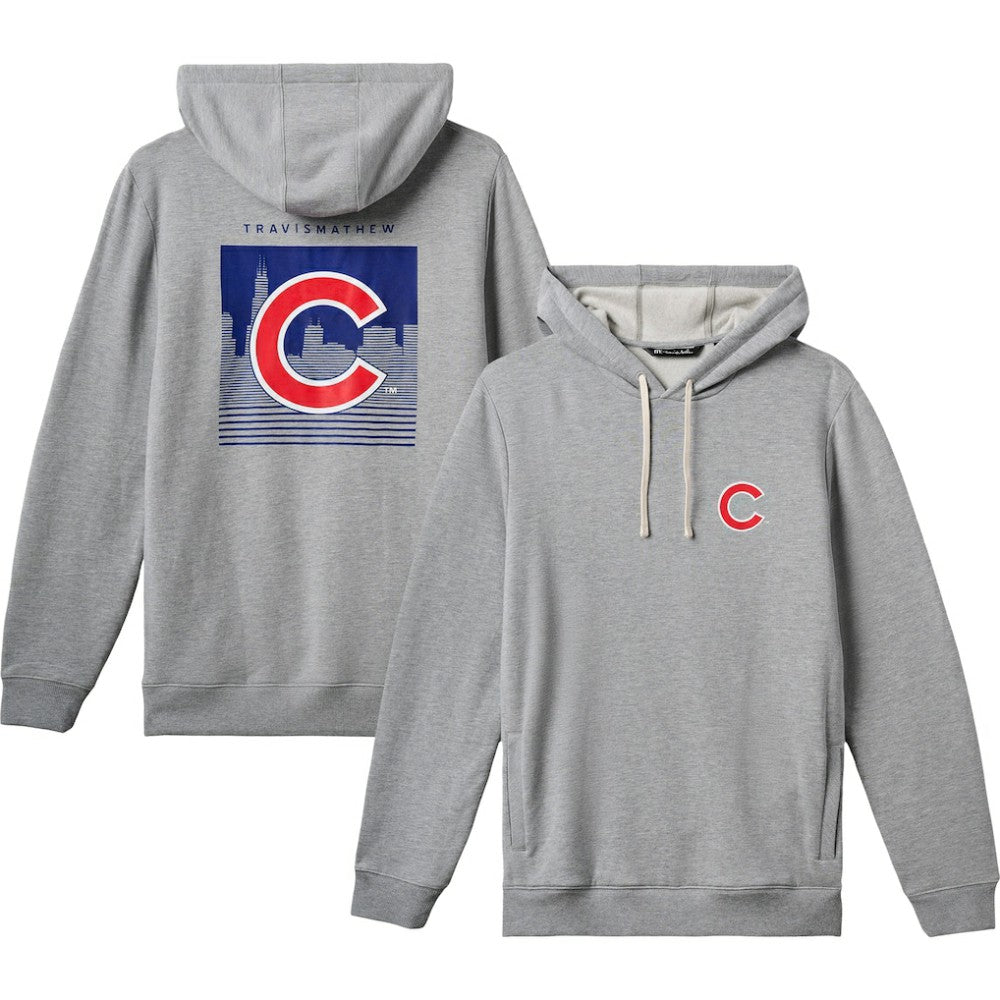 Chicago Cubs TravisMathew Cloud Pullover Hoodie - Gray - MLB Lifestyle