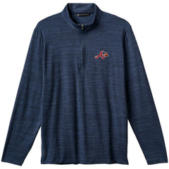 Atlanta Braves TravisMathew The Heater Quarter-Zip Pullover Top - Navy - MLB Discount