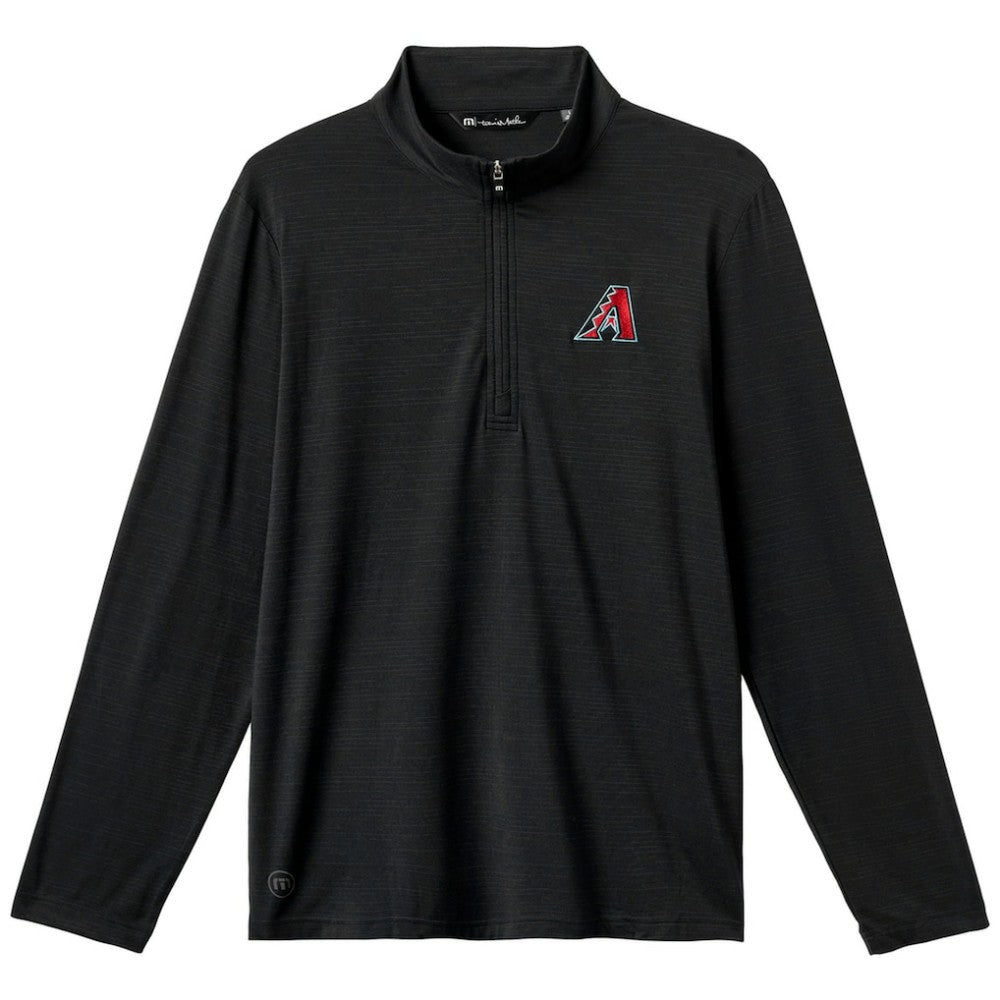 Arizona Diamondbacks TravisMathew The Heater Quarter-Zip Pullover Top - Black - MLB Sale
