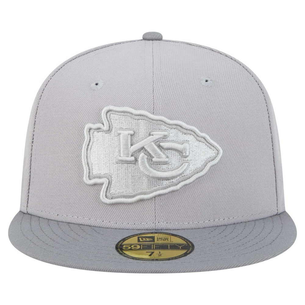 Kansas City Chiefs New Era Iron Cloud 59FIFTY Fitted Hat Gray/Graphite