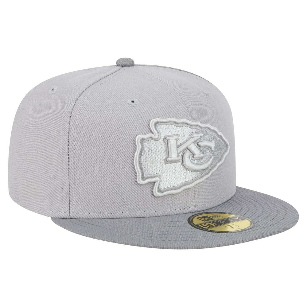 Kansas City Chiefs New Era Iron Cloud 59FIFTY Fitted Hat Gray/Graphite