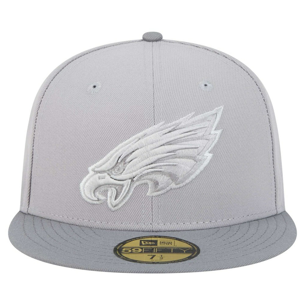 Philadelphia Eagles New Era Iron Cloud 59FIFTY Fitted Hat Gray/Graphite