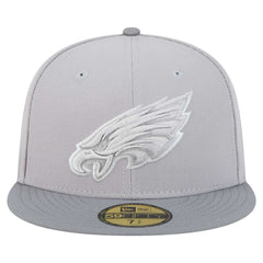 Philadelphia Eagles New Era Iron Cloud 59FIFTY Fitted Hat Gray/Graphite