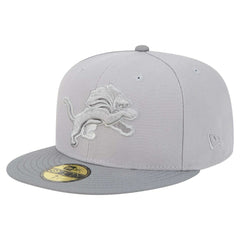 Detroit Lions New Era Iron Cloud 59FIFTY Fitted Hat Gray/Graphite