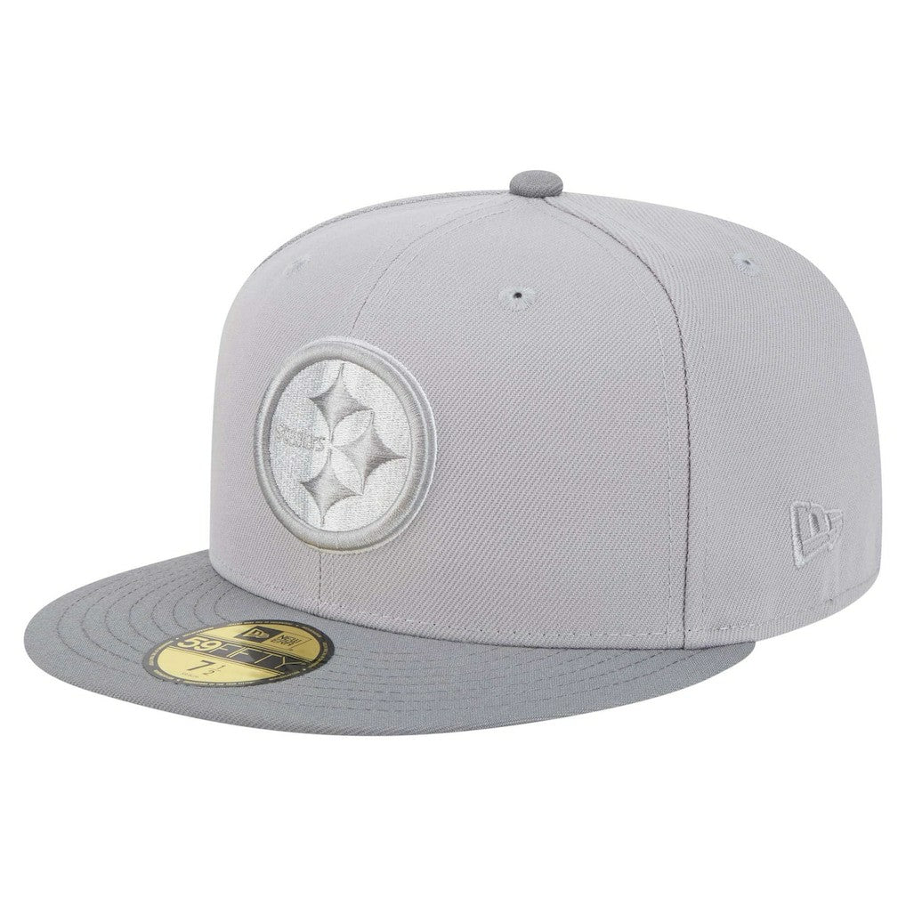 Pittsburgh Steelers New Era Iron Cloud 59FIFTY Fitted Hat Gray/Graphite