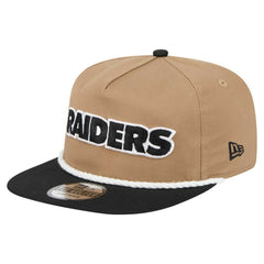Las Vegas Raiders New Era Desert Golfer Snapback Hat Khaki/Black