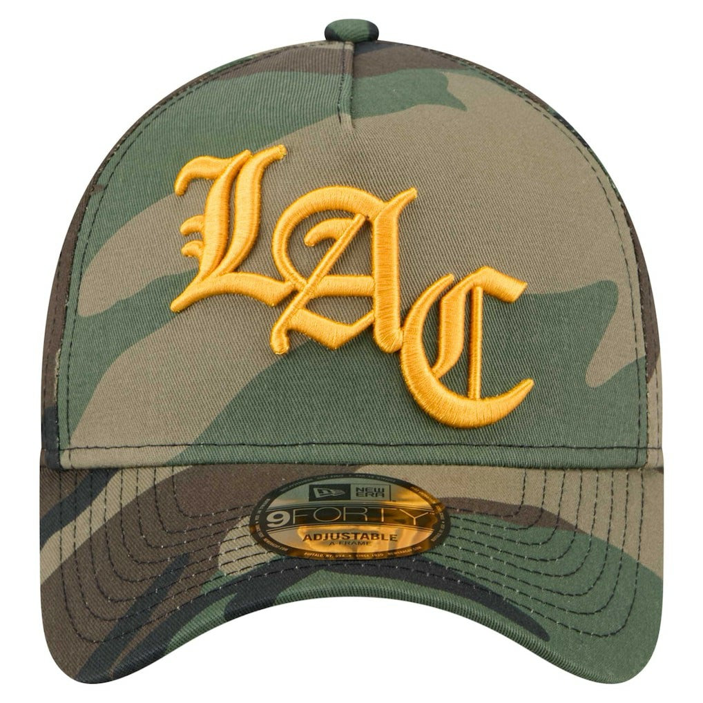 Los Angeles Chargers New Era Mystic Camo A-Frame 9FORTY Adjustable Hat Camo