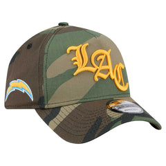 Los Angeles Chargers New Era Mystic Camo A-Frame 9FORTY Adjustable Hat Camo