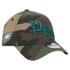 Philadelphia Eagles New Era Mystic Camo A-Frame 9FORTY Adjustable Hat Camo