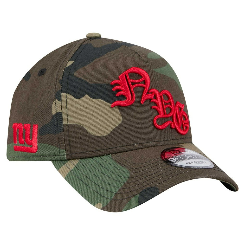 New York Giants New Era Mystic Camo A-Frame 9FORTY Adjustable Hat Camo