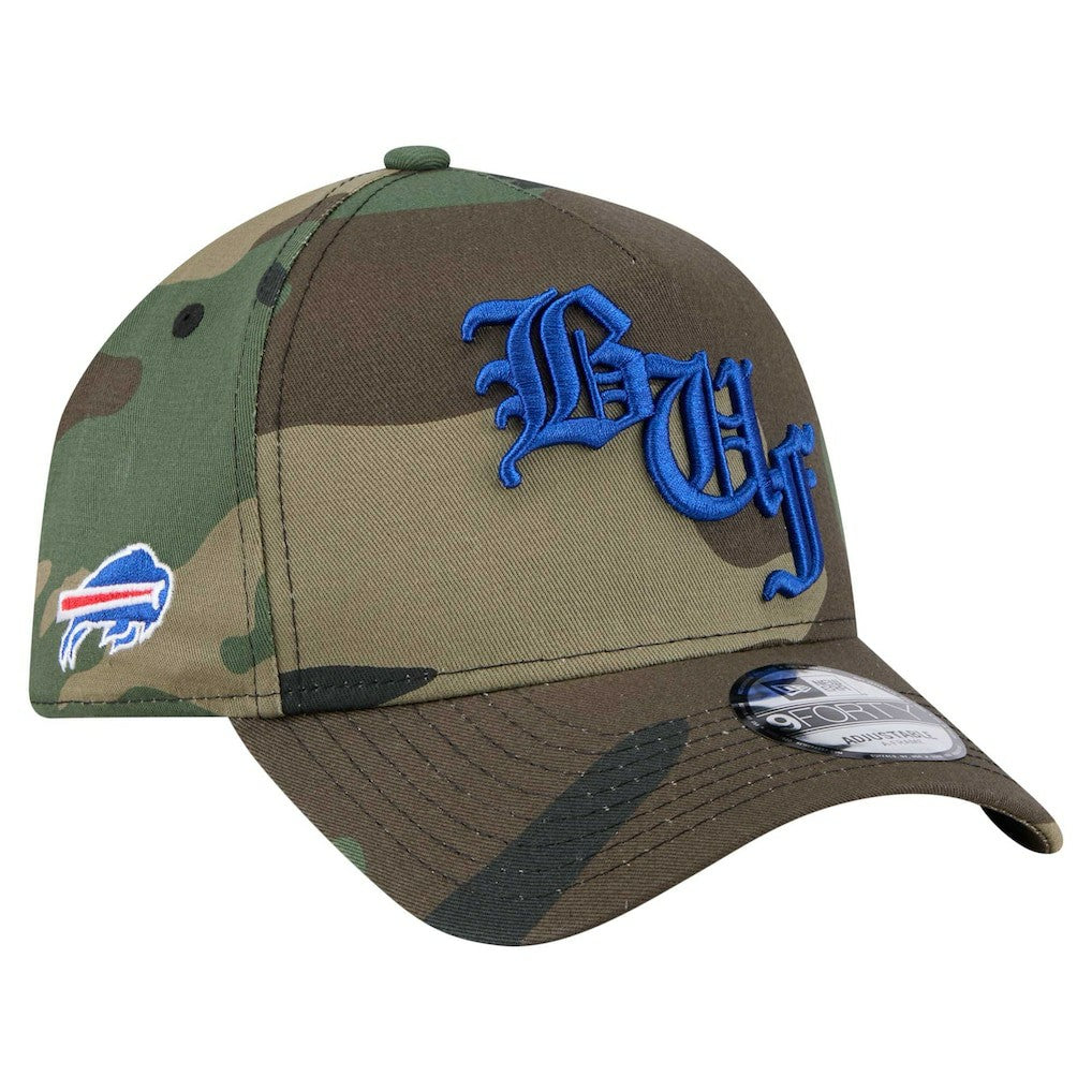 Buffalo Bills New Era Mystic Camo A-Frame 9FORTY Adjustable Hat Camo