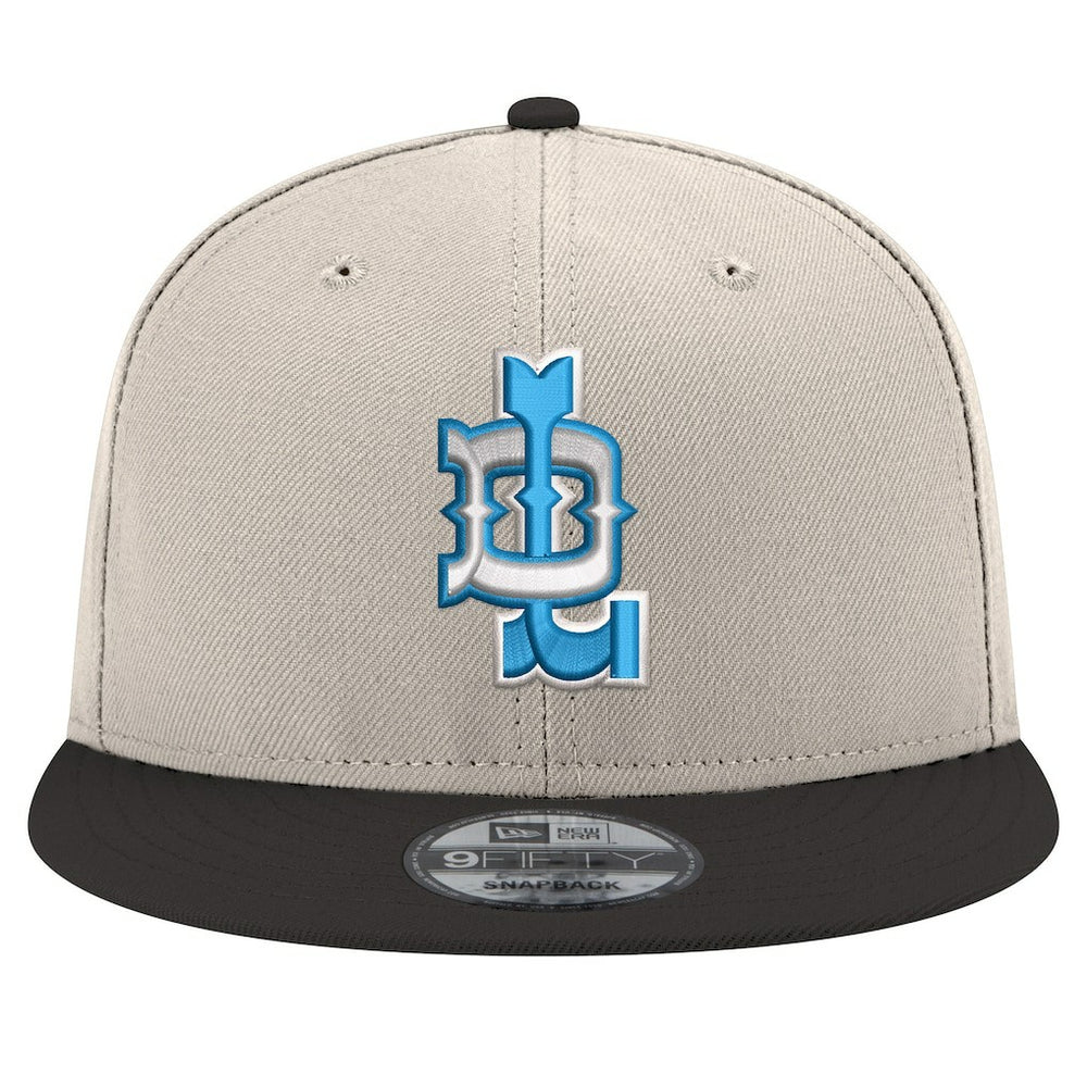 Detroit Lions New Era City Originals 9FIFTY Snapback Hat Cream/Blue