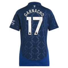 Alejandro Garnacho Manchester United Women's 2024/25 Away Replica Player Jersey Navy - Adidas